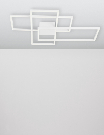 Plafoniera LED dimabila Shiri 90x67 cm alba/neagra/aurie, stil minimalist forma geometrica, 9508431 - Novaluce [10]