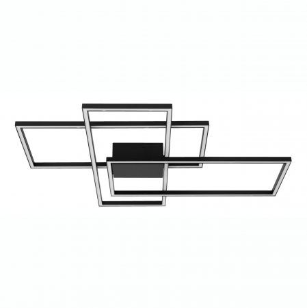 Plafoniera LED dimabila Shiri 90x67 cm alba/neagra/aurie, stil minimalist forma geometrica, 9508431 - Novaluce [0]