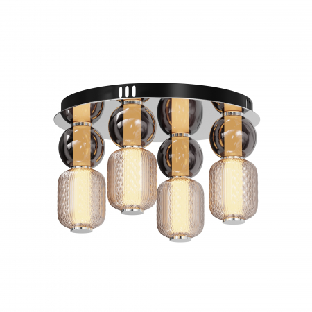 Produse - Plafoniera LED Drop MOD273CL-L60CH3K, 60W, 7000lm, lumina calda, IP20, crom, Maytoni
