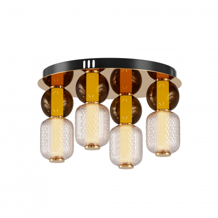 Produse - Plafoniera LED Drop MOD273CL-L60G3K, 60W, 7000lm, lumina calda, IP20, crom, Maytoni