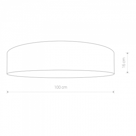 Plafoniera LED gri aspect piele crocodil, 65/100 cm otel-catifea, design Jolene, 8961 - Nowodworski [1]