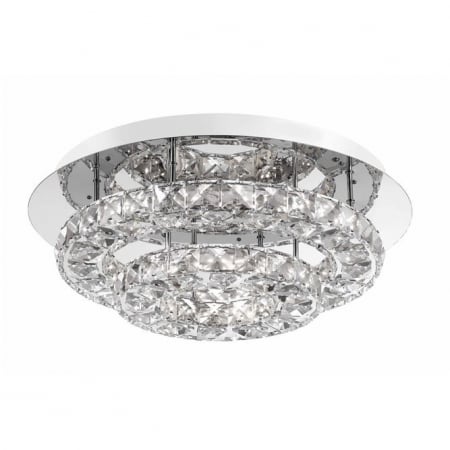 Plafoniere LED - Plafoniera LED lux rotunda Katinca, sticla transparenta, Ø 40/60 cm, 83399203 - Novaluce