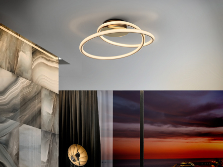 Plafoniera LED moderna aurie Riona metal si acril, Ø 52 cm, 138505 - Schuller [2]