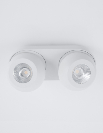 Plafoniera LED neagra/alba Tomin cu 2 spoturi rotative si ajustabile, 9105102 - Novaluce [7]
