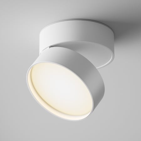 Spoturi si becuri - Plafoniera LED Onda C024CL-L18W, 18W, 1000lm, lumina calda, IP20, alba, Maytoni