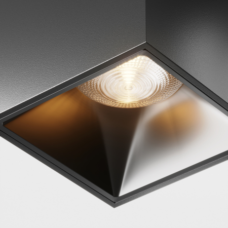 Plafoniera LED Onda C065CL-L12B3K, 12W, 1000lm, lumina calda, IP20, neagra, Maytoni [1]