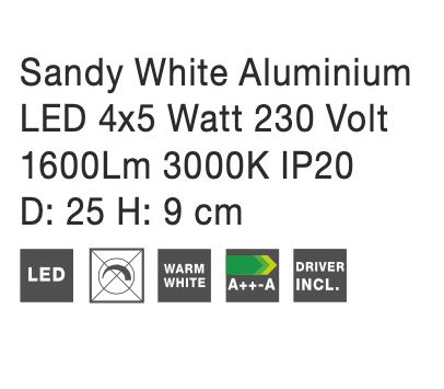 Plafoniera LED patrata neagra/alba Tomin cu 4 spoturi rotative si ajustabile, 9105103 - Novaluce [12]