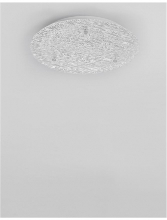 Plafoniera LED premium rotunda transparenta Jaime, Ø 43/53 cm, metal si cristal, 9624221 - Novaluce [3]
