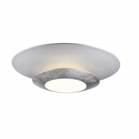 Promotii - Plafoniera LED rotunda alba cu inel auriu/argintiu Farino, Ø 42 cm, din metal, 148193 - Schuller