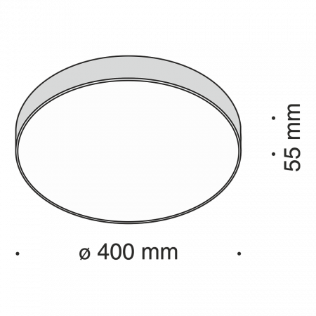 Plafoniera LED Zon C032CL-L48B4K, 48W, 4800lm, lumina neutra, IP20, neagra, Maytoni [2]