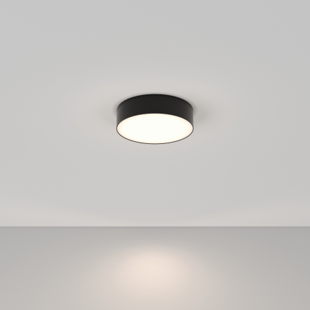 Lichidare stoc - Plafoniera LED Zon C032CL-L32B4K, 32W, 2800lm, lumina neutra, IP20, neagra, Maytoni