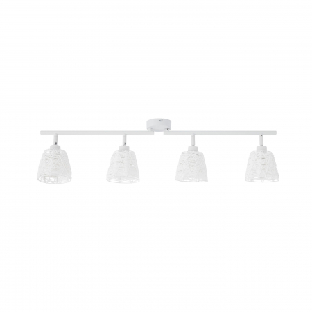 Plafoniera liniara alba ajustabila cu 2/4 surse de lumina Dipa, din metal, 9155422 - Novaluce [6]