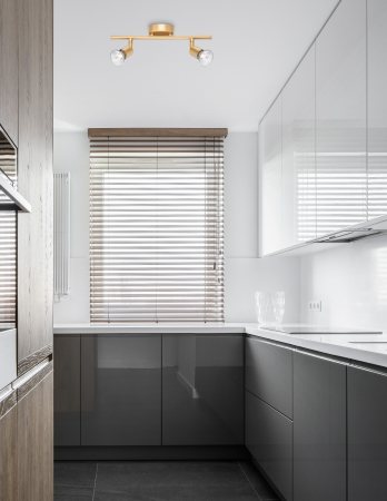 Plafoniera liniara nichel/cupru/negru/auriu/alb/maro cu 2/3/4 spoturi LED Marila, din metal, 660002 - Novaluce [32]