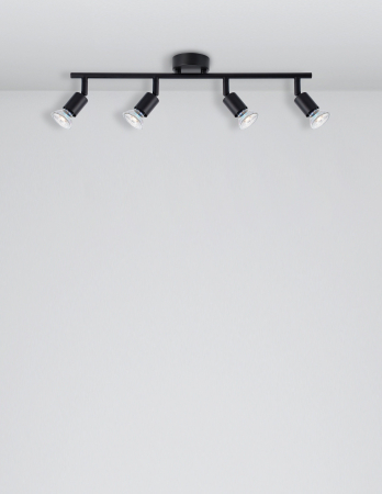 Plafoniera liniara nichel/cupru/negru/auriu/alb/maro cu 2/3/4 spoturi LED Marila, din metal, 660002 - Novaluce [48]