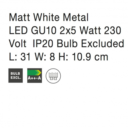 Plafoniera liniara nichel/cupru/negru/auriu/alb/maro cu 2/3/4 spoturi LED Marila, din metal, 660002 - Novaluce [13]