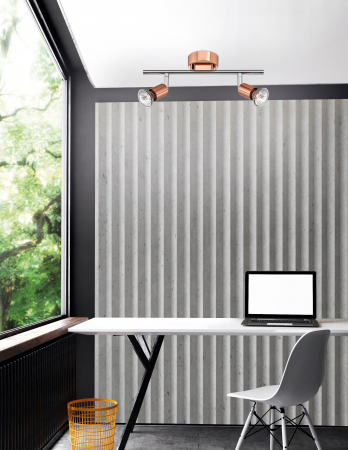 Plafoniera liniara nichel/cupru/negru/auriu/alb/maro cu 2/3/4 spoturi LED Marila, din metal, 660002 - Novaluce [26]