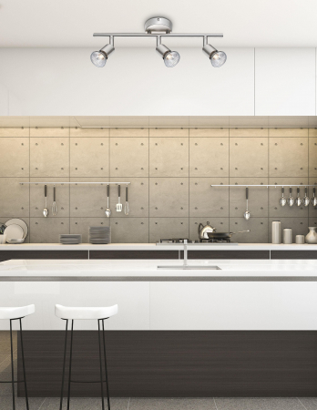 Plafoniera liniara nichel/cupru/negru/auriu/alb/maro cu 2/3/4 spoturi LED Marila, din metal, 660002 - Novaluce [4]