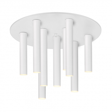 Promotii - Plafoniera rotunda alba LED cu tuburi LOYA Ø42 cm stil minimalist, 003064-021937 - Zumaline