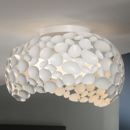 Plafoniera lux moderna crom/alb/aur roz Daria, Ø 47 cm, metal, 266847 - Schuller [0]