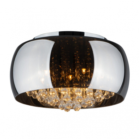 Plafoniere LED - Plafoniera lux rotunda sticla tip oglinda Prezo Ø 50 cm baza metal, C0076-06X - Maxlight