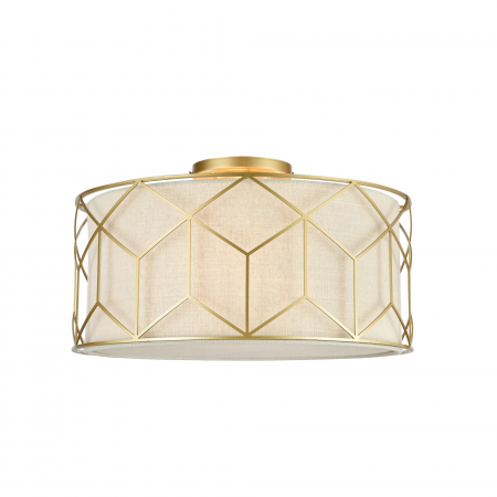 Plafoniere LED - Plafoniera Messina H223-PL-03-G, 3xE27, aurie+alba, IP20, Maytoni