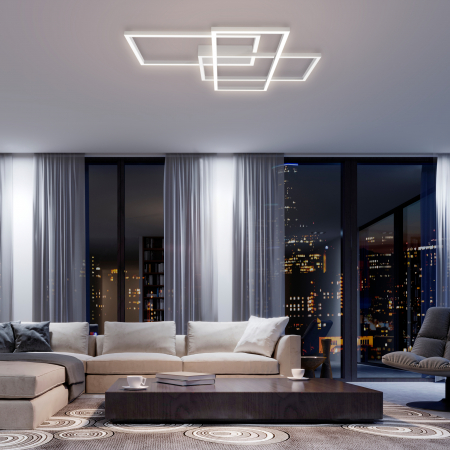 Plafoniera LED Rida MOD015CL-L80W, 80W, 4100lm, lumina calda, IP20, alba, Maytoni [1]