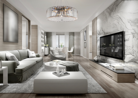 Lustra Recinto MOD080CL-06CH, 6xE27, crom+transparenta, IP20, Maytoni [1]