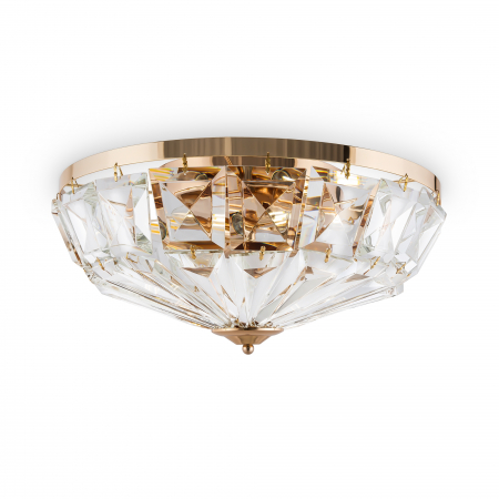 Plafoniere LED - Plafoniera Facet MOD094CL-06G, 6xE14, aurie+transparenta, IP20, Maytoni