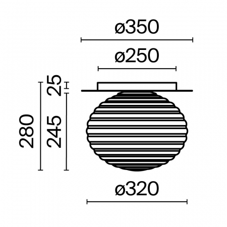 Plafoniere LED - Plafoniera Reels MOD268CL-01B, 1xE27, neagra, IP20, Maytoni