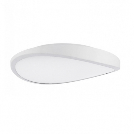 Plafoniera moderna alba/crom tip pendul Gilo Ø 48/58 cm, metal si sticla, AZ 0982 - Azzardo [1]