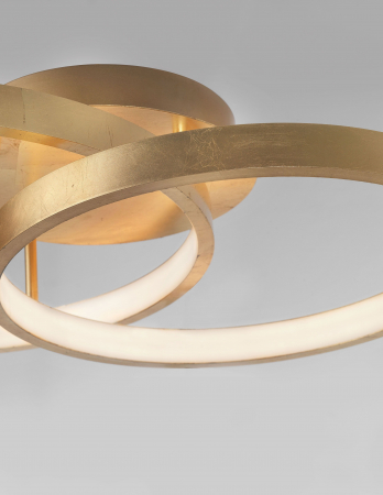 Plafoniera moderna aurie 2 cercuri LED Kodey 64 cm, design lux, 8100282 - Novaluce [3]