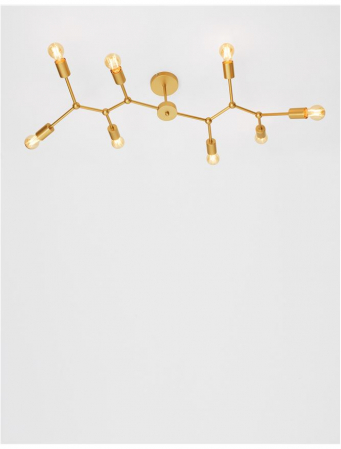 Plafoniera moderna aurie cu 8 brate Sinjin, 98 cm, metal, 9404078 - Novaluce [3]