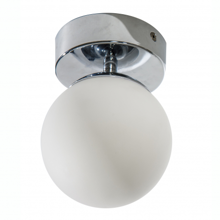 Plafoniere LED - Plafoniera moderna baie LED Viviette forma glob 12x16,5 cm, IP44 LED 25W, AZ 2069 - Azzardo