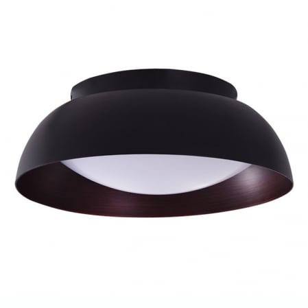 Plafoniere LED - Plafoniera moderna LED Kenzie Ø 60 cm metal negru/cupru, design industrial, AZ 3146 - Azzardo