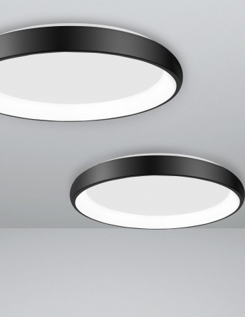 Plafoniera moderna rotunda LED dimabila Idalia diverse dimensiuni, neagra/gri/maro/alba, 8105616 - Novaluce [20]