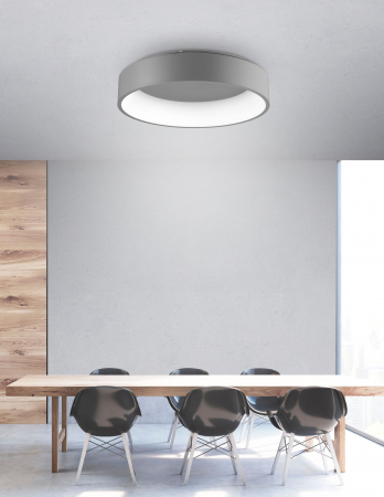 Plafoniera moderna rotunda LED Rondo Full Ø60 cm, metal maro/gri/negru/alb, 6167207 - Novaluce [6]