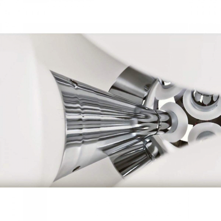 Plafoniera moderna semi-rotunda Rosalva 50x50 cm 5 becuri, sticla/metal crom, AZ 0345 - Azzardo [3]