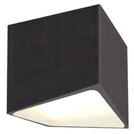Produse - Spot negru LED baie Madoli 10x10x11 cm metal/acril IP44, C0144 - Maxlight