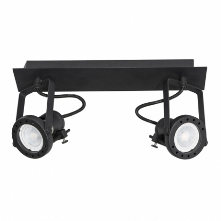 Promotii - Plafoniera neagra liniara Pontus, din metal, cu 2/4 spoturi ajustabile, 9155102 - Novaluce