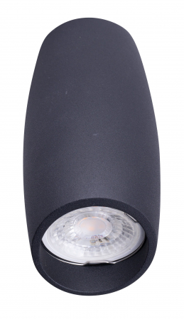 Spot negru aplicat Liraz Ø 7,5 cm din metal, C0159 - Maxlight [1]