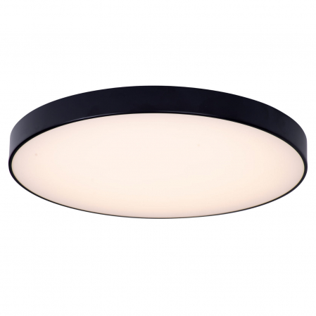 Produse - Plafoniera neagra rotunda iluminare LED Zaki Ø 42 cm metal/acril, C0192 - Maxlight