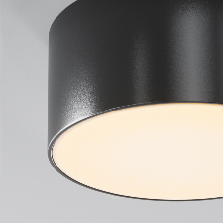 Plafoniera pentru exterior LED Zon O430CL-L15B3K, 15W, 900lm, lumina calda, IP65, neagra, Maytoni [1]