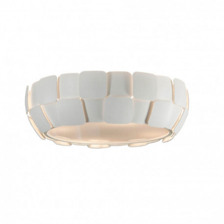Plafoniere LED - Plafoniera premium rotunda alba Nandi Ø 46 cm placute policarbonat, 124011 - Schuller