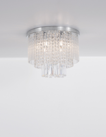 Plafoniera premium rotunda eleganta Akio, Ø 35 cm, baza metal cu elemente din sticla, 9180892 - Novaluce [4]