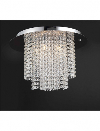 Plafoniera premium rotunda eleganta aurie/argintie Carli, Ø 40 cm, baza metal cu elemente din sticla, 9361082 - Novaluce [1]