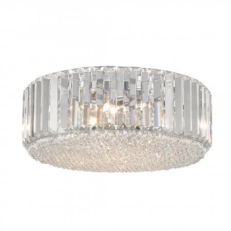 Plafoniere LED - Plafoniera rotunda de lux cristale PRINCE Ø46 cm, stil glam, 003064-000969 - Zumaline