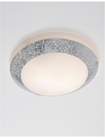 Plafoniera rotunda alb-argintiu/auriu Kian, Ø 40 cm, din sticla, 9112041 - Novaluce [9]