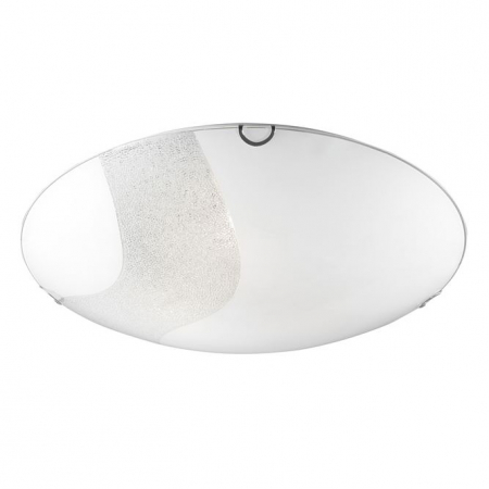 Plafoniere LED - Plafoniera rotunda alba Janeca, Ø 30/40 cm, din sticla, 8361601 - Novaluce