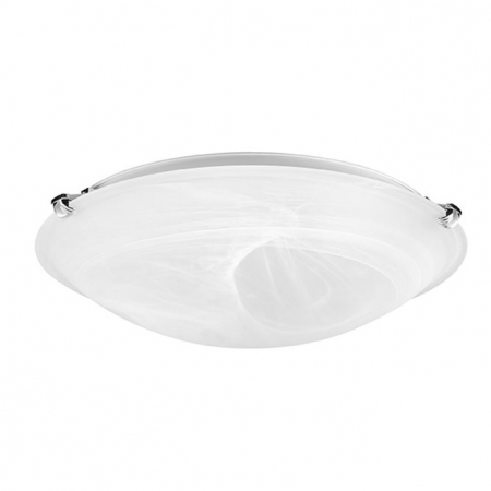 Plafoniera rotunda alba Laur Ø 30/40 cm din sticla, 605801 - Novaluce [1]