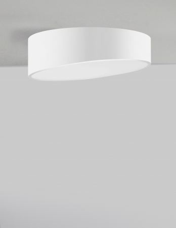 Plafoniera rotunda alba/neagra in unghi Linos Ø40/50 cm, metal si acril, 9111261 - Novaluce [8]